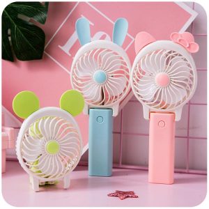 Портативний ручний міні вентилятор MINI CAT FAN складний дитячий вентилятор USB на акумуляторі