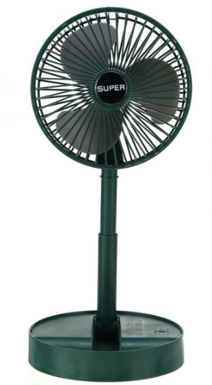 Портативний міні вентилятор для дому Telescopic Folding Fan · Складаний настільний вентилятор з USB зарядкою - Зображення 4