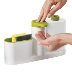 Органайзер для кухні Sink Tidy Set 3 в 1 Дозатор миючих засобів + дозатор мила + тримач кухонного приладдя