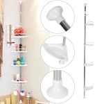 Кутова полиця для ванної кімнати розсувна Multi Corner 2,6м