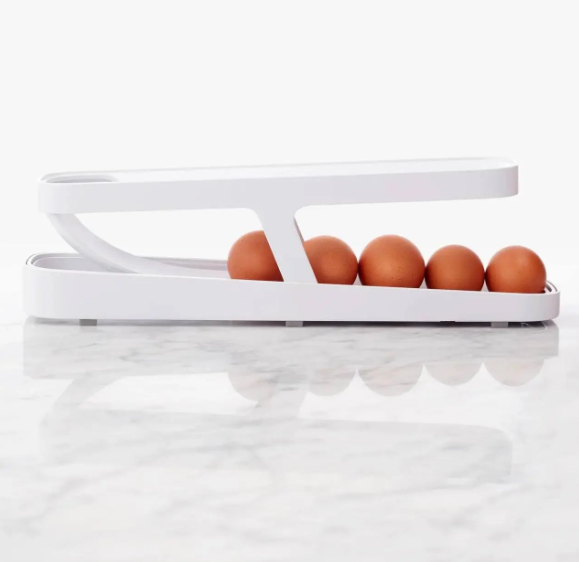 Контейнер для яєць Egg Pan · Дворівневий органайзер – підставка для зберігання яєць у холодильнику - Зображення 2