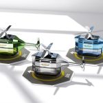 Автомобільний ароматизатор Вертоліт на сонячній батареї Drone Car Fragrance із обертанням 360°
