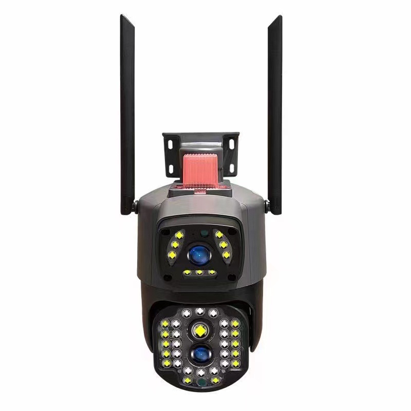 Бездротова зовнішня IP камера V380 WI FI · Подвійна вулична камера відеоспостереження 2 об'єктиви 4MP+4MP з віддаленим доступом - Зображення 2