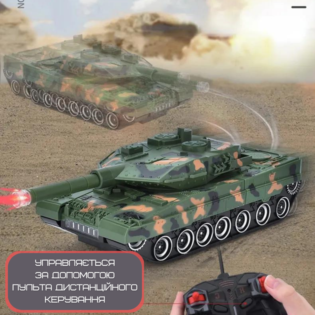 Дитяча іграшка Танк - трансформер Armored Car на радіокеруванні ∙ Машинка – робот з пультом, обертанням 360°, підсвічуванням та звуком на акумуляторі - Зображення 4