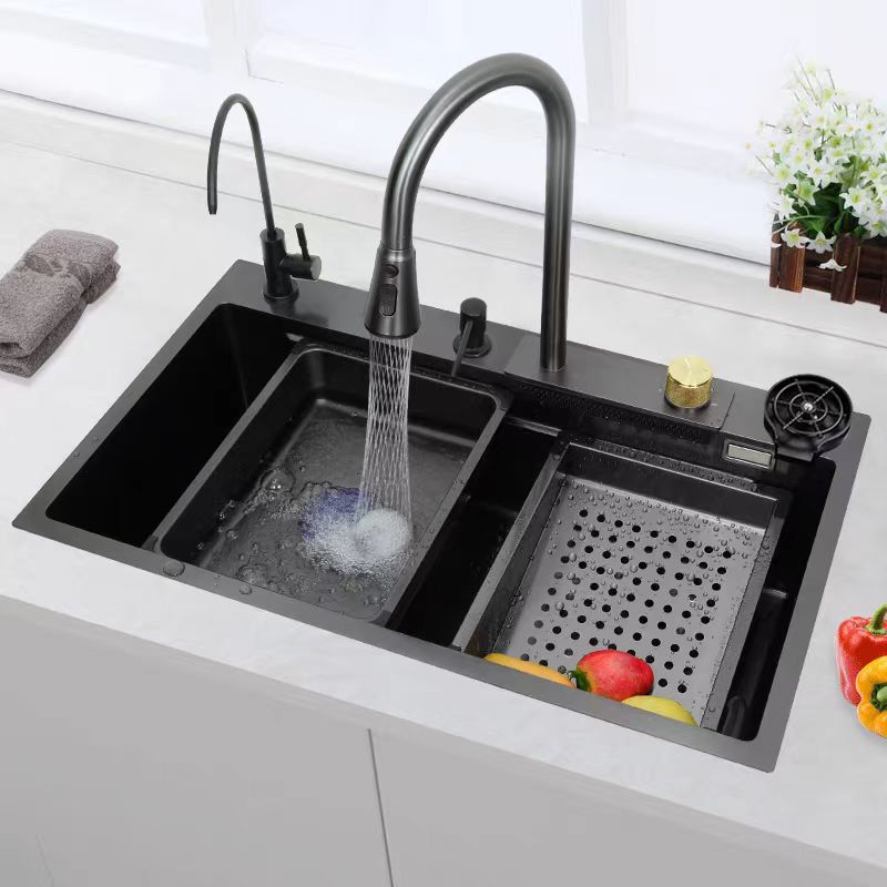 Кухонна портативна мийка для кухні Platinum, 75*45 см ∙ Багатофункціональна мийка – раковина зі змішувачем Водоспад - Зображення 5