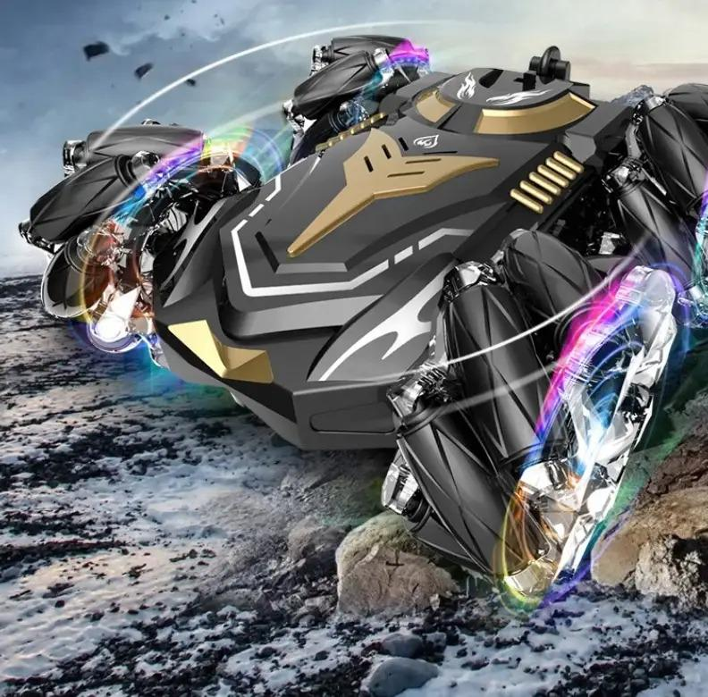 Трюкова машинка – перевертень на пульті керування Stunt Car H-6010 ∙ Танк – всюдихід з джойстиком та підсвічуванням коліс - Зображення 4