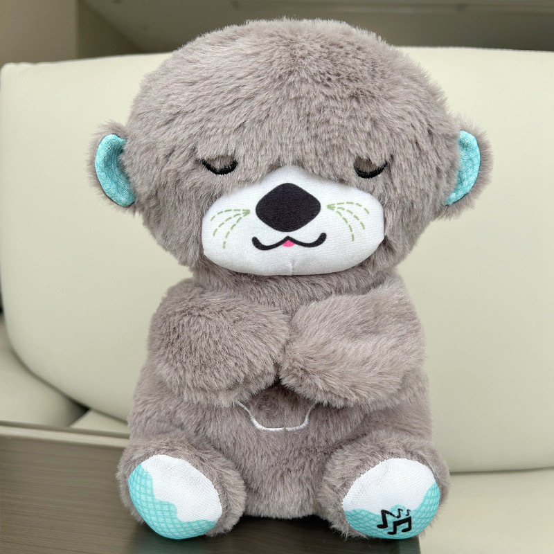 Плюшева іграшка - нічник Видрочка Soothe Snuggle Otter · Іграшка для дитини Казкові сни з музикою, підсвічуванням, диханням - Зображення 4