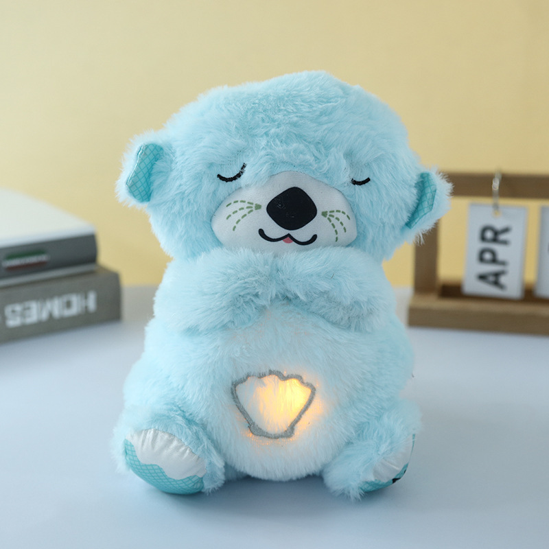 Плюшева іграшка - нічник Видрочка Soothe Snuggle Otter · Іграшка для дитини Казкові сни з музикою, підсвічуванням, диханням - Зображення 2
