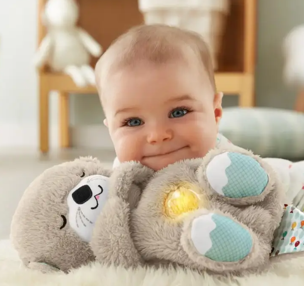 Плюшева іграшка - нічник Видрочка Soothe Snuggle Otter · Іграшка для дитини Казкові сни з музикою, підсвічуванням, диханням - Зображення 3