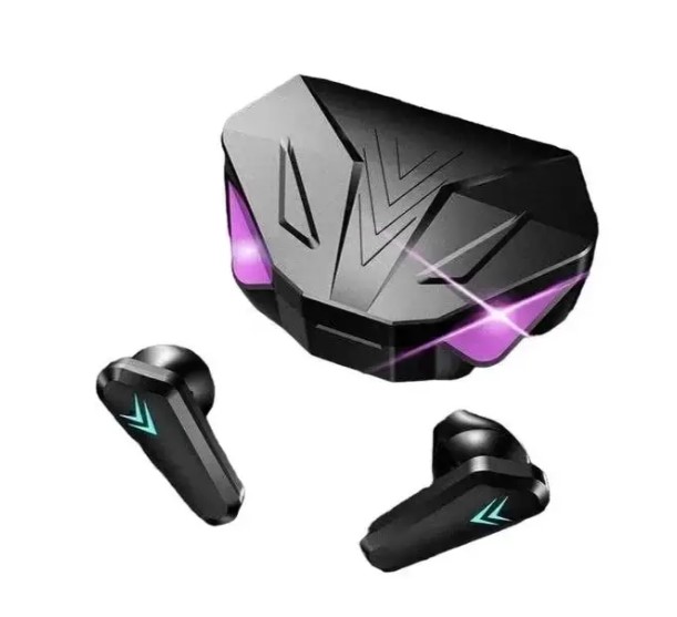 Бездротові навушники X15 з Bluetooth та RGB підсвічуванням у зарядному кейсі · Гарнітура з мікрофоном та шумозаглушенням - Зображення 2