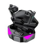 Бездротові навушники X15 з Bluetooth та RGB підсвічуванням у зарядному кейсі · Гарнітура з мікрофоном та шумозаглушенням