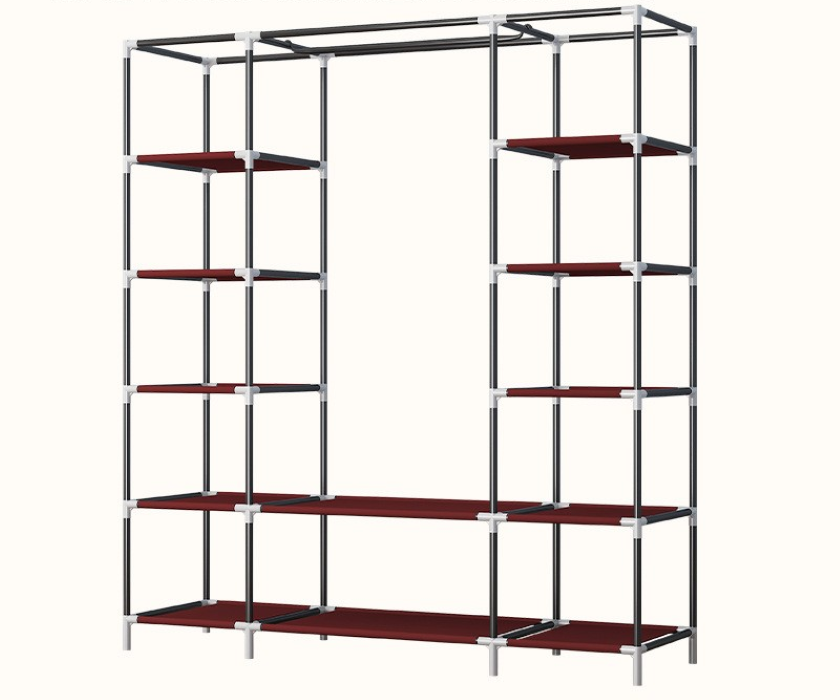 Тканинна шафа Storage Wardrobe 68150 Органайзер - шафа складана платтяна на 3 секції - Зображення 4