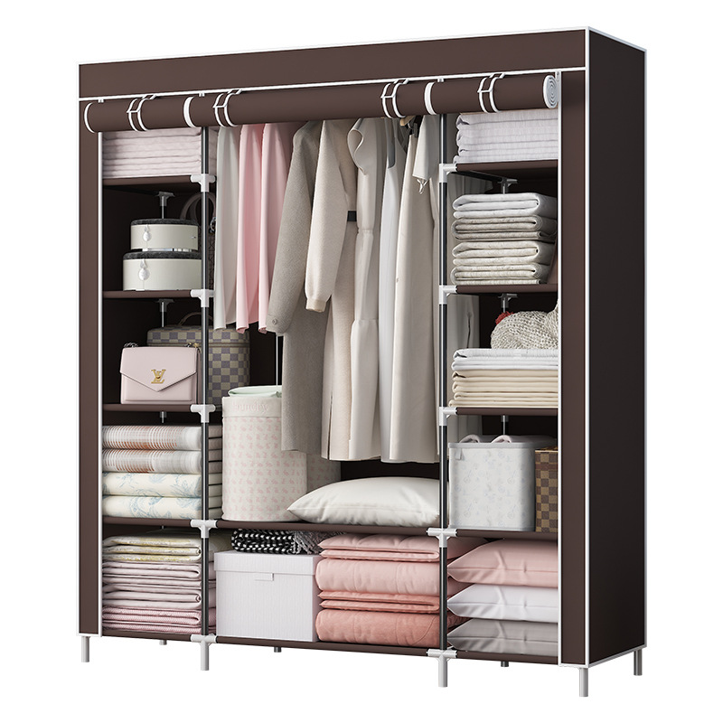 Тканинна шафа Storage Wardrobe 68150 Органайзер - шафа складана платтяна на 3 секції - Зображення 5