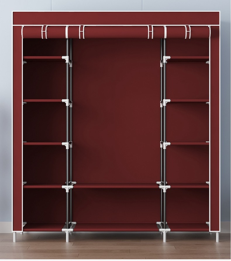 Тканинна шафа Storage Wardrobe 68150 Органайзер - шафа складана платтяна на 3 секції - Зображення 3