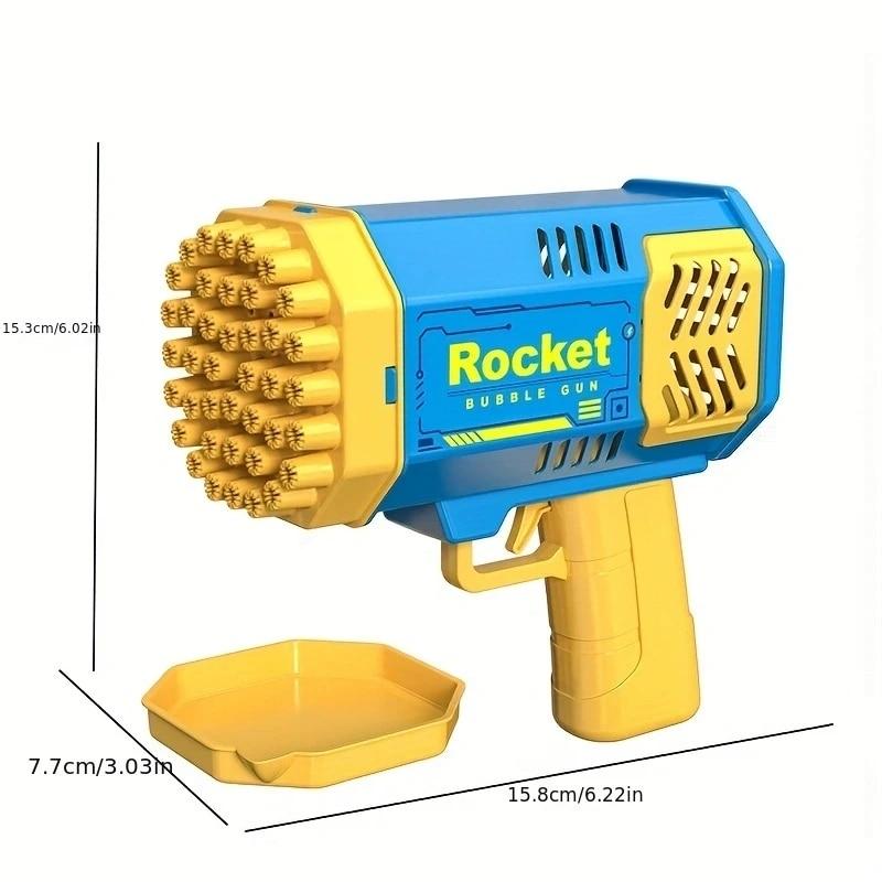 Генератор мильних бульбашок Bazooka Rocket Bubble Gun 69 • Гарматa для мильних бульбашок з отворами та підсвіткою - Зображення 5