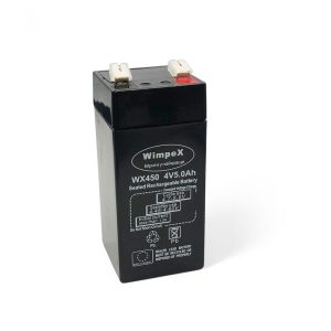 AGM акумулятор 4V 5Ah Wimpex WX 450 2024 • Свинцево-кислотний герметичний акумулятор 2024 для ДБЖ, сигналізації та сонячних систем
