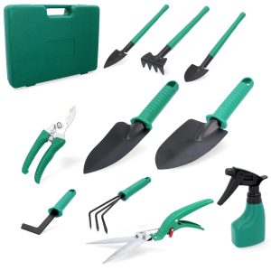Набір садових інструментів 10 в 1 з кейсом Garden Instrumen • Компактний комплект для городу та дачі