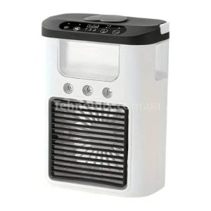 Портативний міні кондиціонер з USB Ice Cooler XL-1346 • Настільний вентилятор-зволожувач з резервуаром 560 мл і LED-підсвіткою