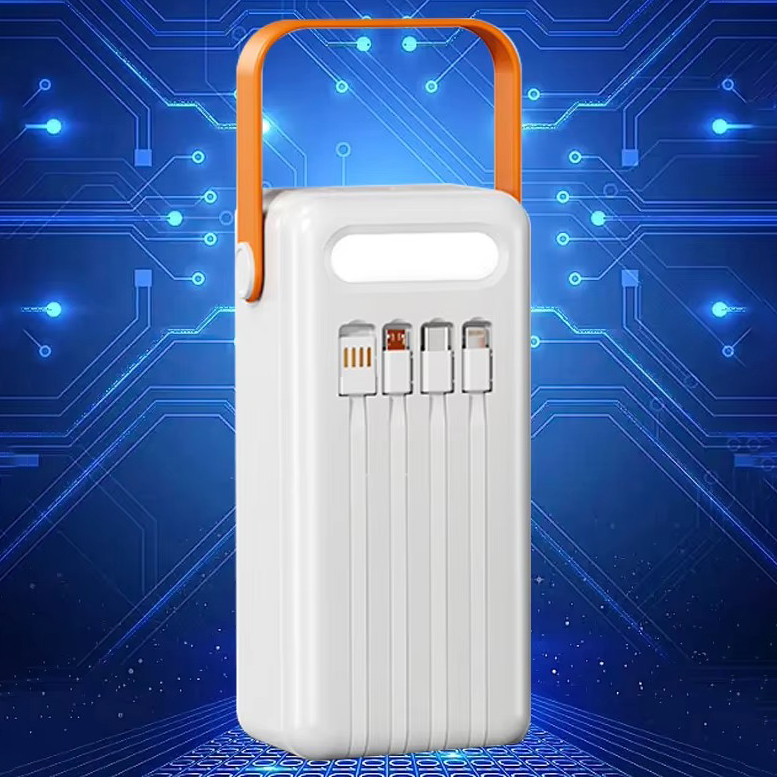 Зовнішній акумулятор Power Bank YM-637CX · Портативна зарядка Павербанк 80000 mAh із сонячною батареєю та ліхтариком - Зображення 3