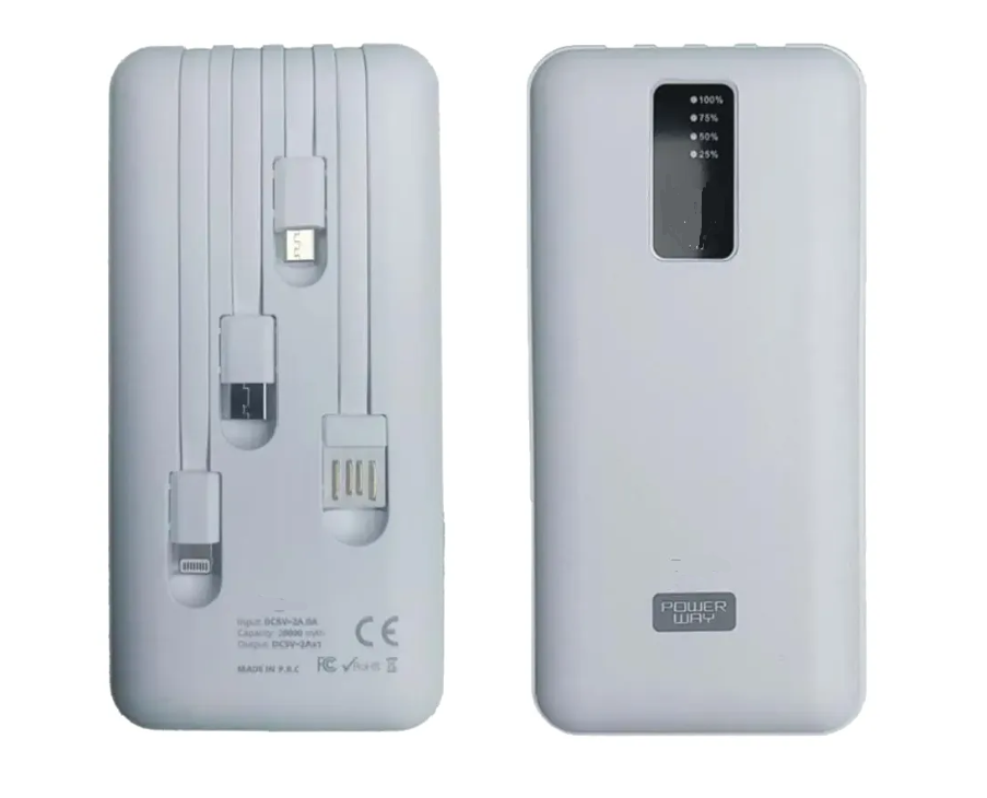 Зовнішній акумулятор King KP 10000 mAh Power Bank Портативний зарядний пристрій Повербанк - Зображення 2