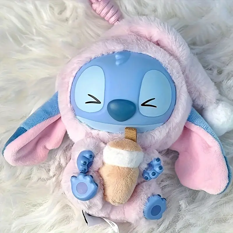 Брелок Стіч Labubu 15 см у коробці-сюрпризі Eat Something Before Sleep • Колекційна фігурка-аксесуар Stitch Лабубу на рюкзак і ключі - Зображення 2