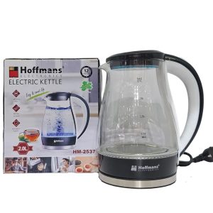 Електрочайник Hoffmans скло 2,0L HM-2537 • Скляний електрочайник дисковий 2000W