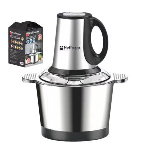 Електричний подрібнювач 1800Вт Hoffmans Electronics HM-8829 • Універсальний чоппер із металевою чашею 3,5 л