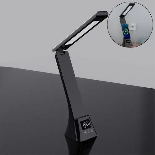 Лампа настільна LED BDA-2088 / TYV-2088 • Квадратна смарт-лампа з бездротовою та дротовою зарядкою - Зображення 3