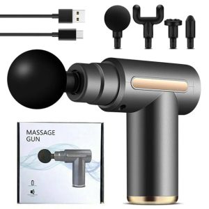 Перкусійний масажер для шиї голови та ніг Massage Gun XL-1011 • Електричний масажний пістолет