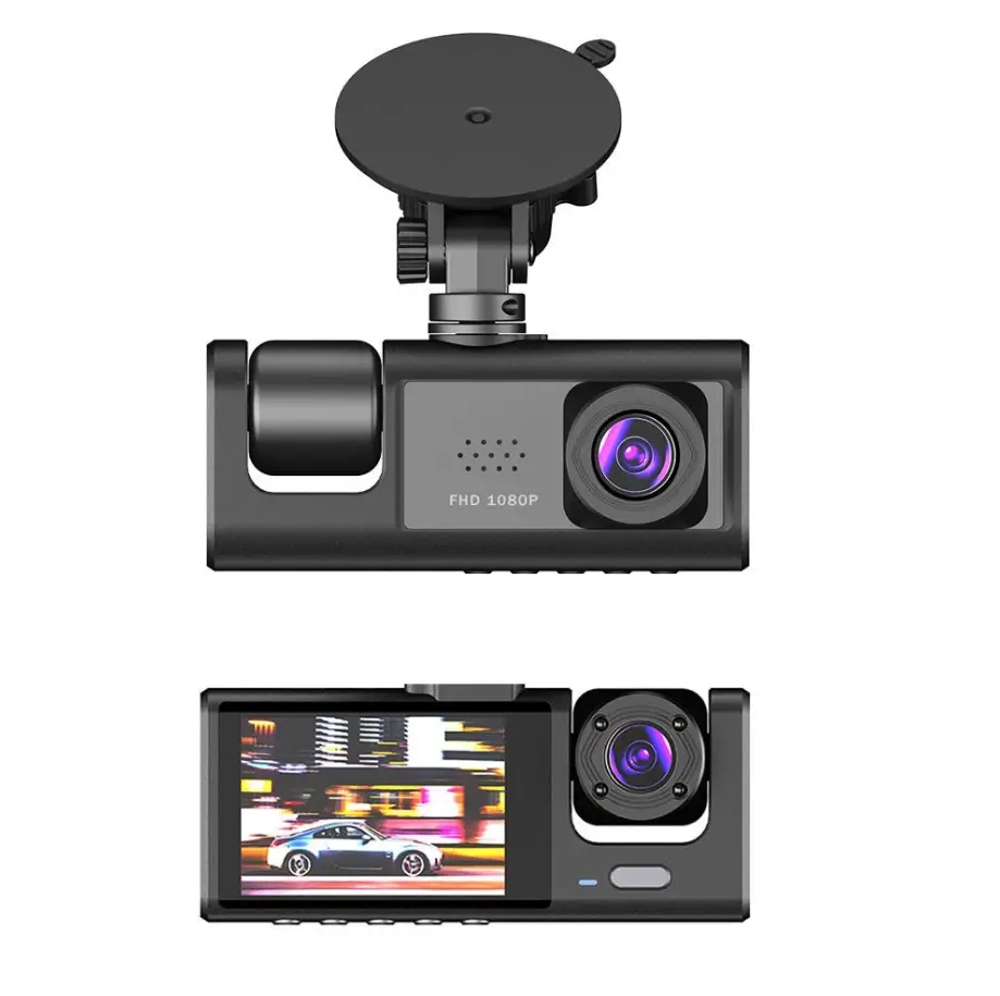 Відеореєстратор 3 камери Full HD 1080 Traffic recorder Z37 • Автомобільний відеореєстратор з трьома камерами DVR S1 - Зображення 3