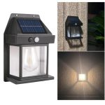 Лампа з датчиком руху 3 режими освітлення для саду SOLAR WALL LAMP Kt-888 • Вуличний світильник на сонячній батареї з датчиком руху