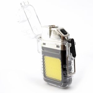 Електроімпульсна USB-запальничка з LED ліхтариком • Запальничка з ліхтариком Cigarette Lighter FLASHLIGHT HY8810-1 JS-C01A Type-C