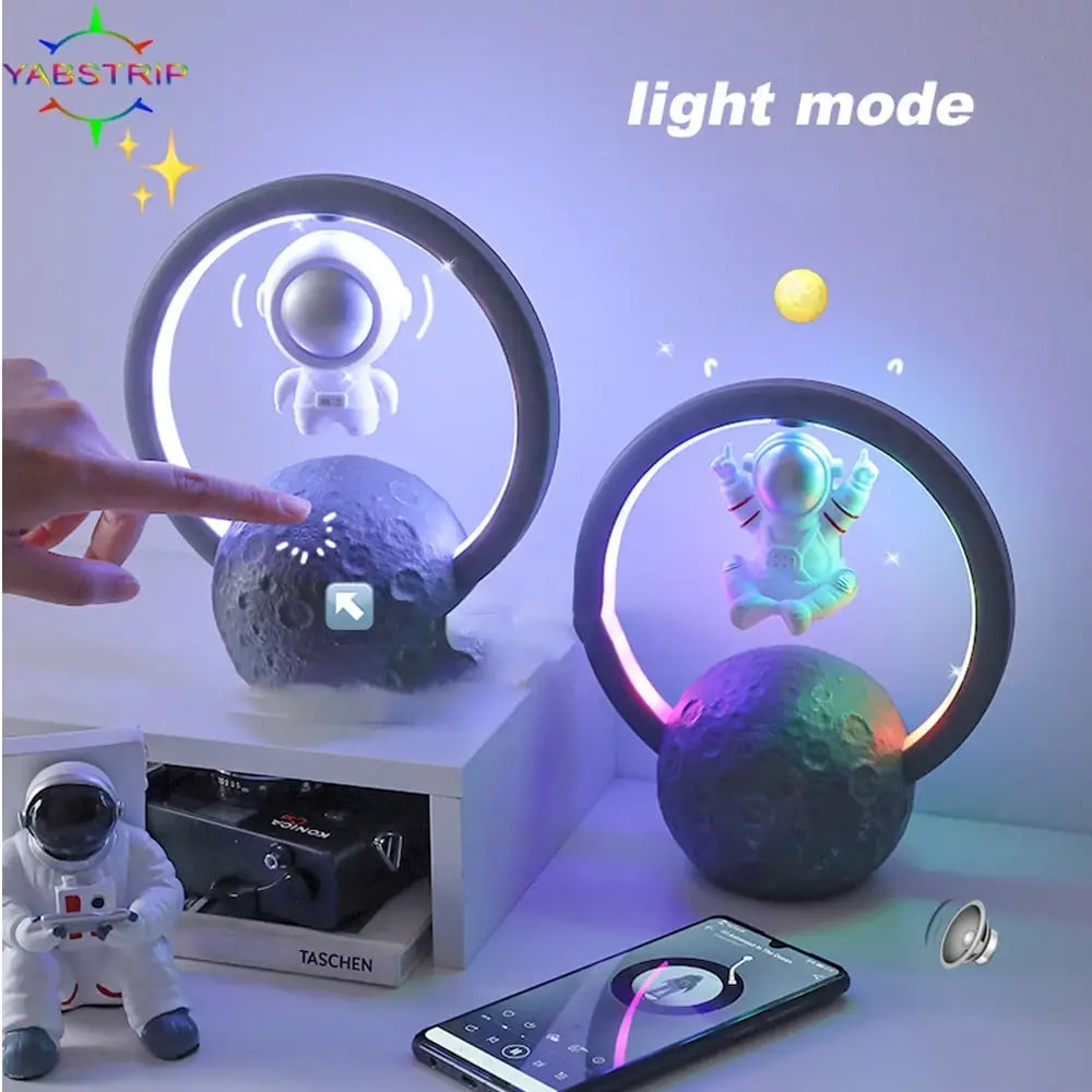 Нічник астронавт Night Lights RGB Astronaut • Бездротова Bluetooth колонка-нічник Астронавт на Місяці - Зображення 4