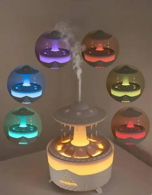 Ультразвуковий зволожувач повітря UFO Raindrop • Ультразвуковий зволожувач повітря Гриб з дощовою лампою - Зображення 3