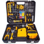 Шуруповерт з великим набором інструментів Electric Drill Set • Акумуляторний ударний шуруповерт 24V 5Ah з набором інструментів
