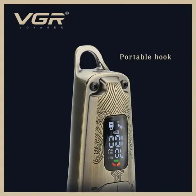 Машинка для стрижки VGR V-901 • Триммер для волос с дисплеем и 4 насадками 1600 мАч - Зображення 3