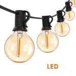Світлодіодна гірлянда 10 метрів 20 LED статичний режим живлення від мережі • Гірлянда для інтер’єру та екстер’єру 220В