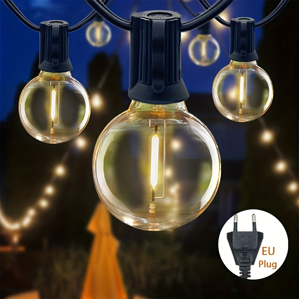 Світлодіодна гірлянда 10 метрів 20 LED статичний режим живлення від мережі • Гірлянда для інтер’єру та екстер’єру 220В - Зображення 5
