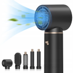 Фен-щітка Hot Air Comb • Фен 5в1 з автоматичними обертовими щипцями для завивки та випрямлення волосся
