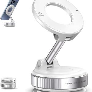 Автомобільний тримач для телефону JoyPro Magnetic Holder • Універсальний магнітний автотримач із вакуумною присоскою та обертанням 360°