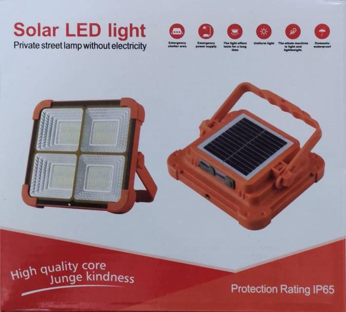 Потужний ліхтар-прожектор із сонячною панеллю Solar SL-D8 12000mAh ∙ Універсальний прожектор SL-D8 з акумулятором та USB-зарядкою - Зображення 3