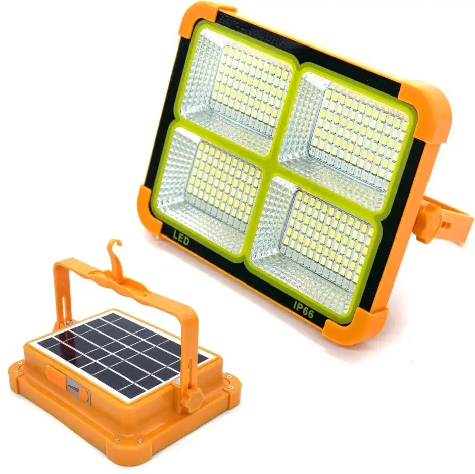 Потужний ліхтар-прожектор із сонячною панеллю Solar SL-D8 12000mAh ∙ Універсальний прожектор SL-D8 з акумулятором та USB-зарядкою - Зображення 5