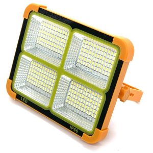 Потужний ліхтар-прожектор із сонячною панеллю Solar SL-D8 12000mAh ∙ Універсальний прожектор SL-D8 з акумулятором та USB-зарядкою