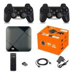 Стаціонарна ігрова приставка консоль micro USB 2 джойстика M8MINI ∙ Ігра ТВ приставка Smart Box Gamepad M8 Mini 64GB з бездротовими джойстиками