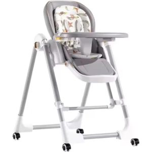 Стільчик-шезлонг для годування BabyChair Z901 з регульованою спинкою та столиком ∙ Шезлонг-стілець BabyChair Z901 з колесами та складною конструкцією