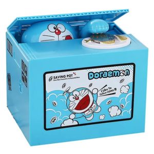 Інтерактивна скарбничка для дітей DORAEMON з автоматичним прийомом монет ∙ Дитяча інтерактивна скарбничка DORAEMON для монет на батарейках