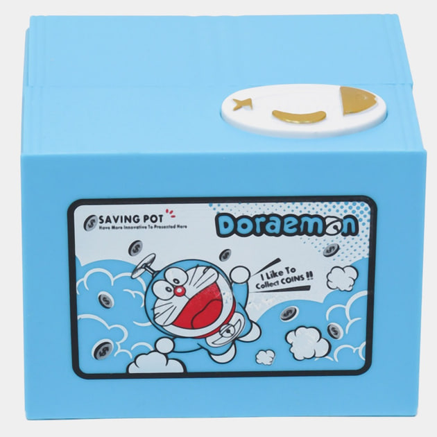 Інтерактивна скарбничка для дітей DORAEMON з автоматичним прийомом монет ∙ Дитяча інтерактивна скарбничка DORAEMON для монет на батарейках - Зображення 2