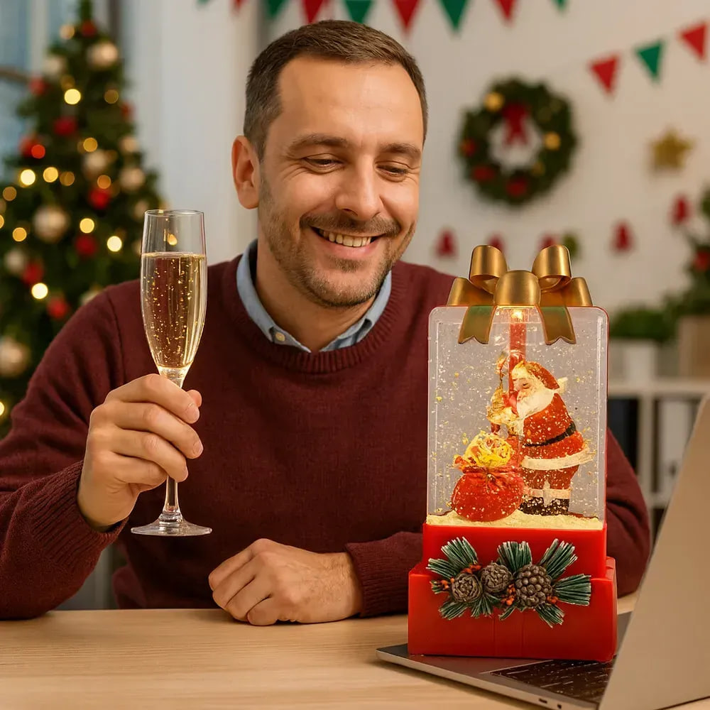 Новорічний нічник XMAS WDL-25010A Подарунок ∙ Нічник XMAS WDL-25010A у формі подарункової коробки - Зображення 4