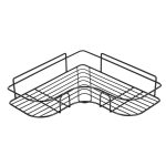 Кутова металева полиця-тримач для ванної кімнати Storage Rack ∙ Металева дротова кутова Storage Rack настінна полиця