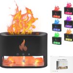 Багатофункціональна лампа-аромадифузор Docsal Flame з LED-підсвічуванням ∙ Лампа-зволожувач повітря Docsal Flame 3в1